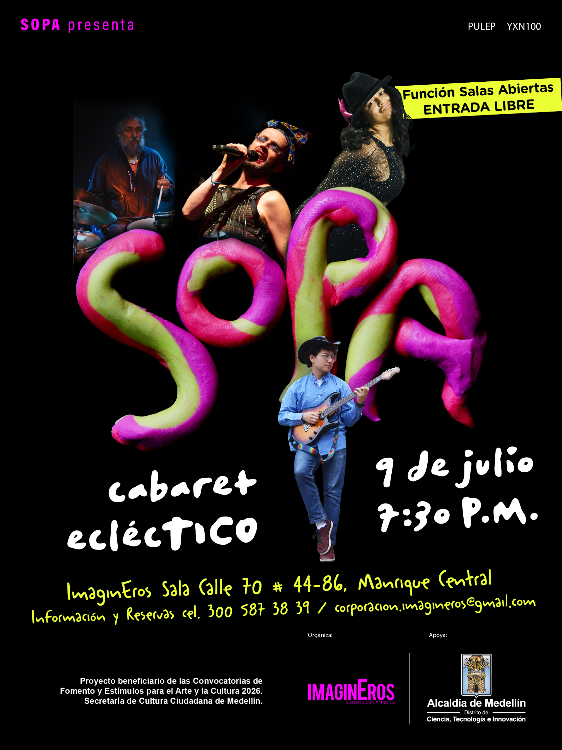 SOPA CABARET ECLÉCTICO_salas abiertas